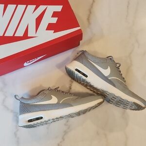 Nike Air Max Gray and White Shoes